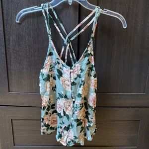 Floral American Eagle tank top